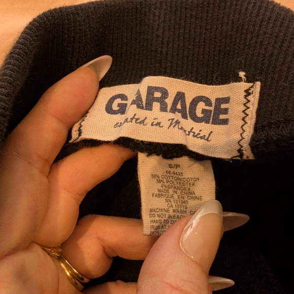 Garage Black Joggers Slim Fit Low Rise - Picture 6 of 6